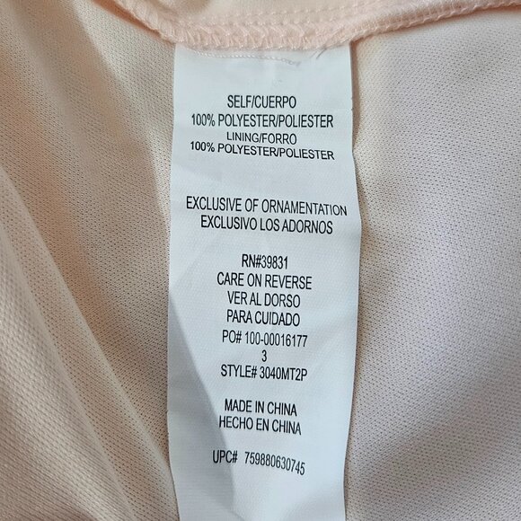 (NEW) My Michelle Ballerina Pink Tulle Skirt Rhinestone Detailed Belt Size 3 - Picture 5 of 5